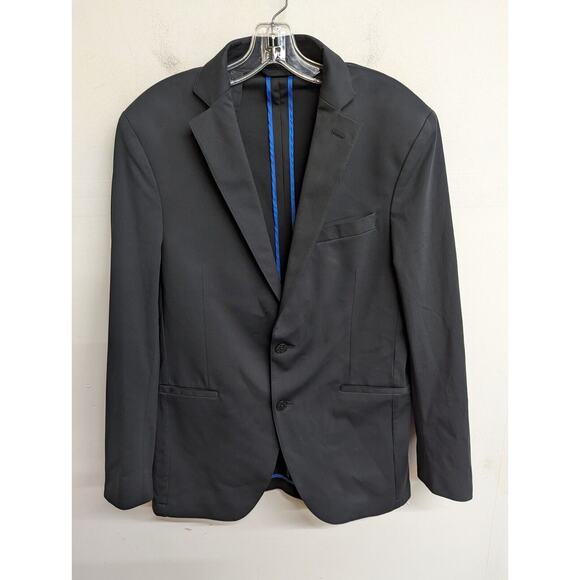 Twillory Mens Stretch Performance Blazer Black Jacket Size 38 R - Picture 1 of 7